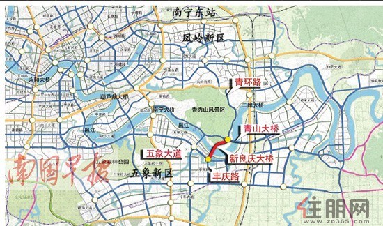 南宁良庆大桥两岸将建互通立交极大方便两岸居民