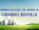 2014年05月柳州楼盘开盘打折优惠信息一览