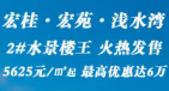 宏桂宏苑浅水湾盛夏新品水景**热销 5625元/㎡起 