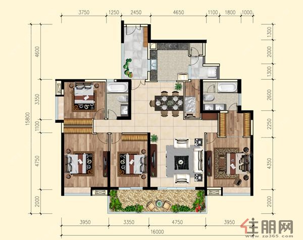 享受平面别墅生活 祥隆花园大平层户型鉴赏_玉林住朋网_玉林楼市_广西