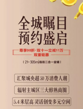 碧桂园城央首府21-305㎡金铺预约盛启 预约享98折