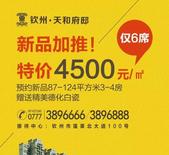 天和府邸年终特价钜惠！4500元/平，错过再无！