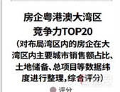 房企粤港澳大湾区竞争力排行榜发布 龙光地产荣登第四位