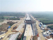 柳州*长下穿地道古灵大道主体工程 预计年底可完成施工