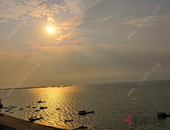 铁山港进港铁路透水桥梁及围堤吹填工程开工