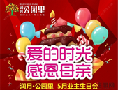 爱的时光 感恩母亲 润月公园里 5月业主生日会