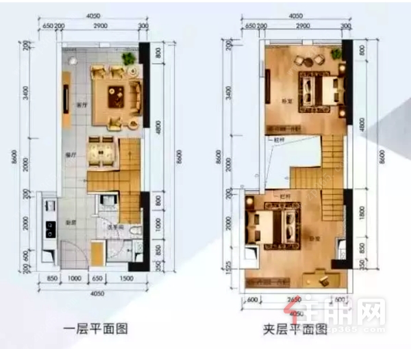 荣和东站城市广场43㎡LOFT公寓图