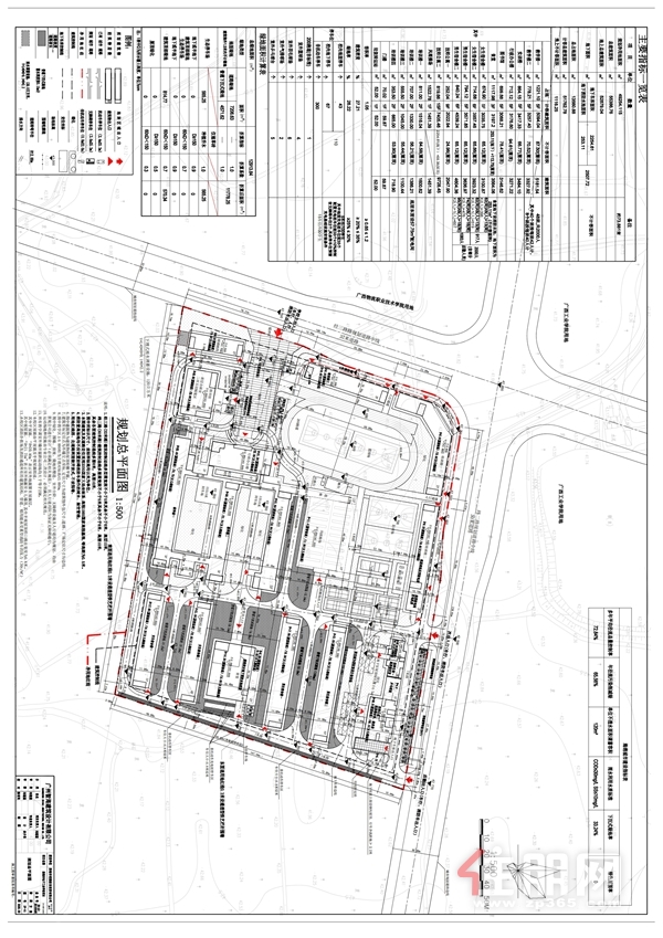贵港市电子工业学校项目总平图