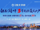 钦州恒大学府3字头抢建面约47-82㎡复式小户，总价低至16万！