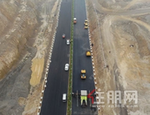 二环南路支线大南路全线沥青铺设完成，进入通车***！