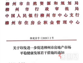 重磅！柳州楼市新政：首套首付20%、二套首付30%