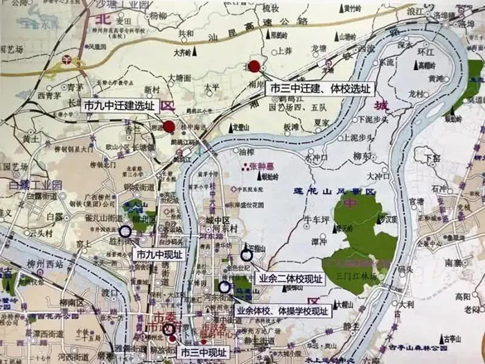 柳州九头山沙塘桂柳路多个片区征地