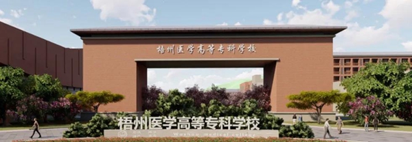 梧州医学高等专科学校项目位于梧州南站背后地块,总投资15亿元,一期