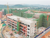 加快建设 鹿寨县城南第二小学9月开学投入使用
