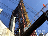 西江四桥又一重大施工节点完工，24根拱上立柱全部“现形”