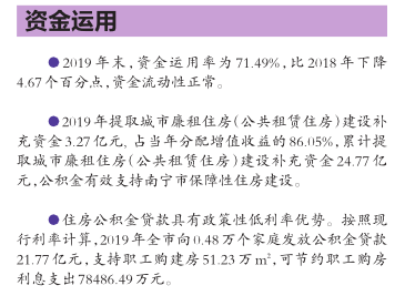 公积金年度报告