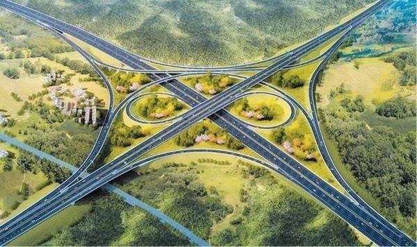 大塘至浦北高速公路(效果图)预计2021年通车.