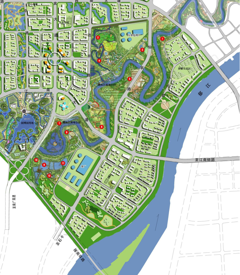 十几张图让你看懂城西和港南的组团规划,城市发展一目