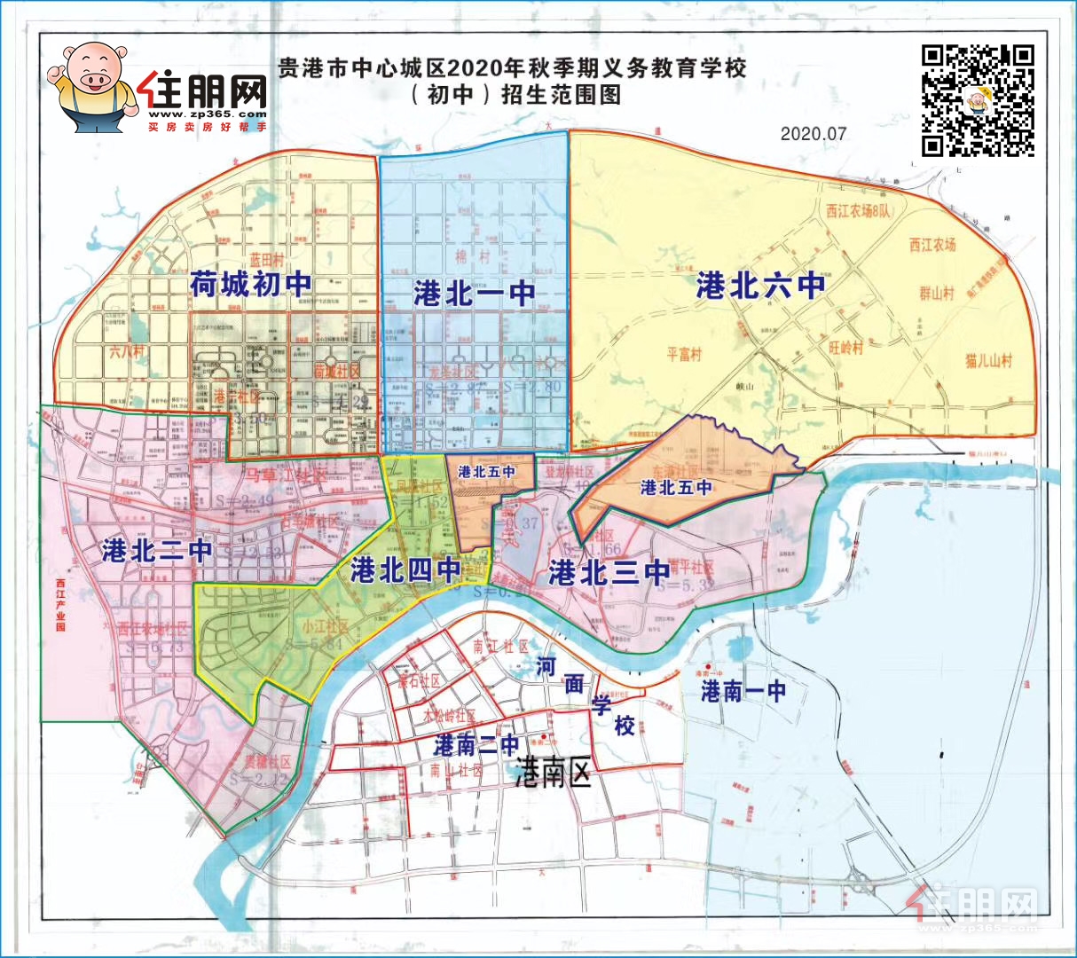 贵港市标准地图（公路版）_贵港地图库_地图窝