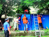 一无物业小区私搭乱建影响环境 七星城管及时拆除复绿