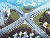 工程接近尾声, 五象新区这座三层菱形立交桥霸气侧漏！旁边热门项目坐享其成