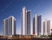 彰泰·滨江学府 |工程进度：1#八层墙柱拆模、2#楼十层砼浇筑已完成40%