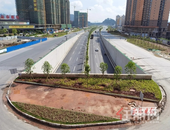 下穿通道可通行了！二环南路与民主南路交叉枢纽预计年底竣工