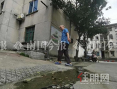 柳州一小区楼下间歇冒粪水 却因这问题“闻臭”两个月