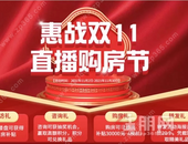 宝，你中意的房打折了！赶紧来住朋网“惠战双11”直播购房节活动买房！
