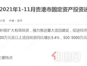 2021年1-11月贵港市固定资产投资运行分析