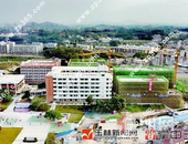 玉林十中改扩建工程在建单体建筑全部封顶，计划9月投用