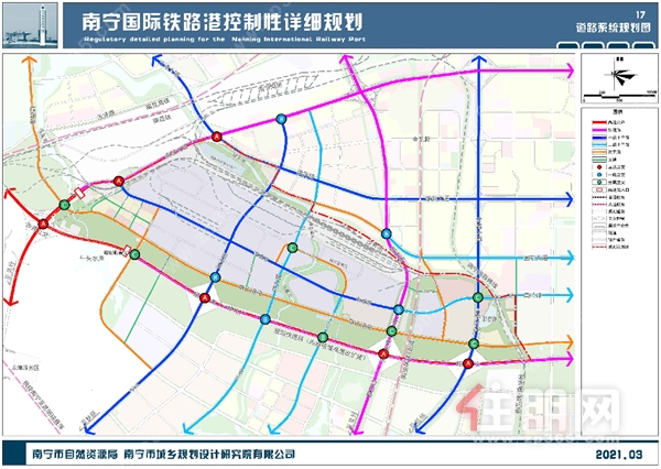 "四横 洪历路,海城路,铁山港路和规划快速路,衔接东西向主要交通.