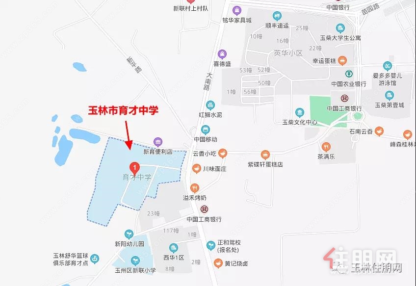 育才中学地图