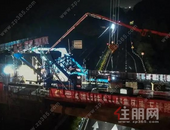 南玉高铁全线首联跨高速公路连续梁合龙！