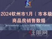 2024钦州市1月（市本级）商品房成交918套！