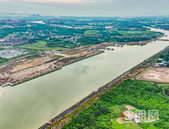 通水啦！平陆运河钦州城区段航道工程首段成型