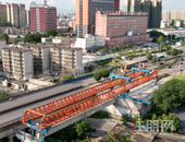 双向四车道增至八车道！二环南路这座桥开始架梁