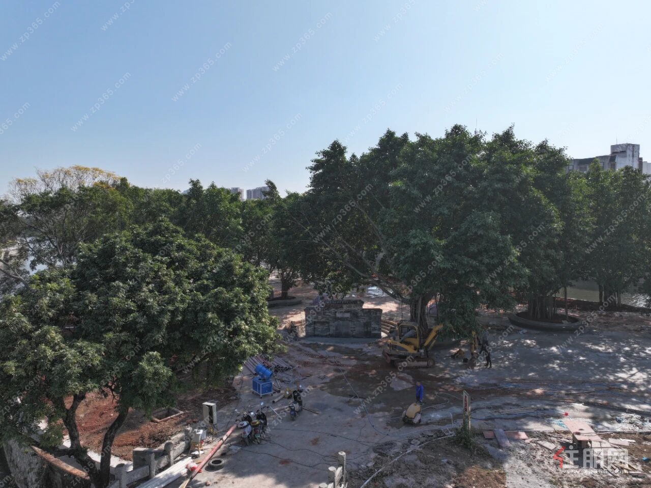 连心岛公园施工现场 连心岛公园施工现场