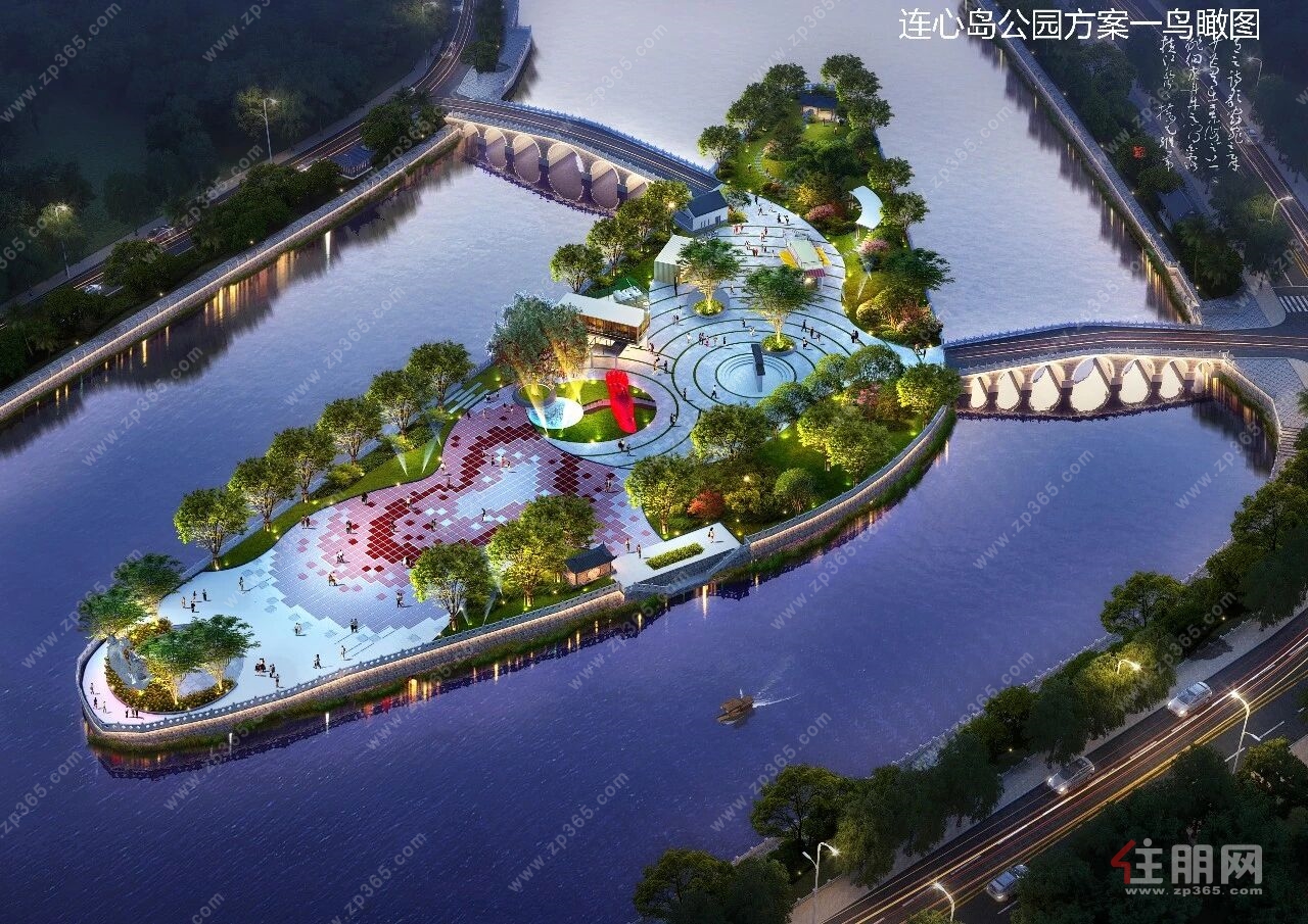 连心岛公园效果图 连心岛公园效果图