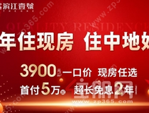 中地滨江壹號 开年住现房3900元/㎡一口价 现房任选!