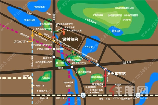 保利·和院 周边路网图