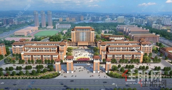 贵港市**中学新校区示意图