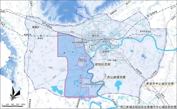 西江新城区域图