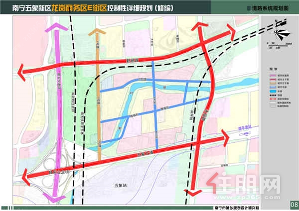 五象新区龙岗商务区E街区位图