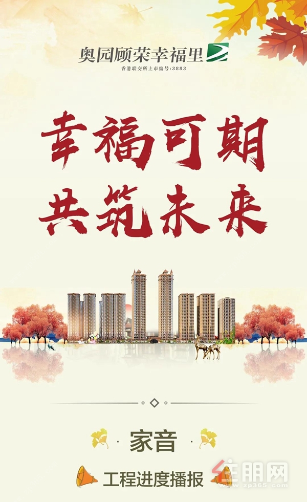 奥园顾荣幸福里11月工程进度图