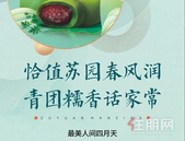 京茂·苏园 | 恰值苏园春风润，青团糯香话家常