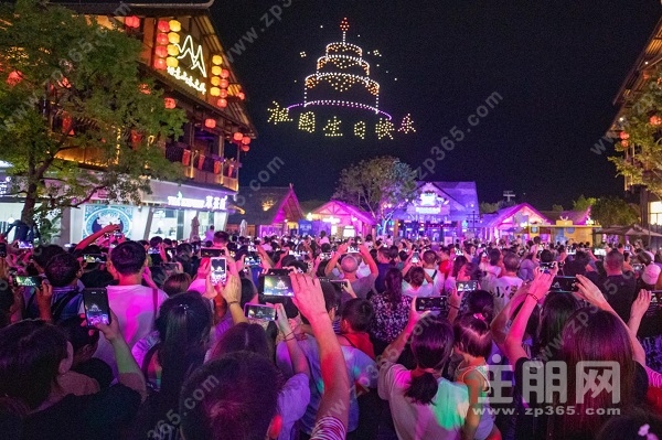桂林融创国际旅游度假区无人机表演秀