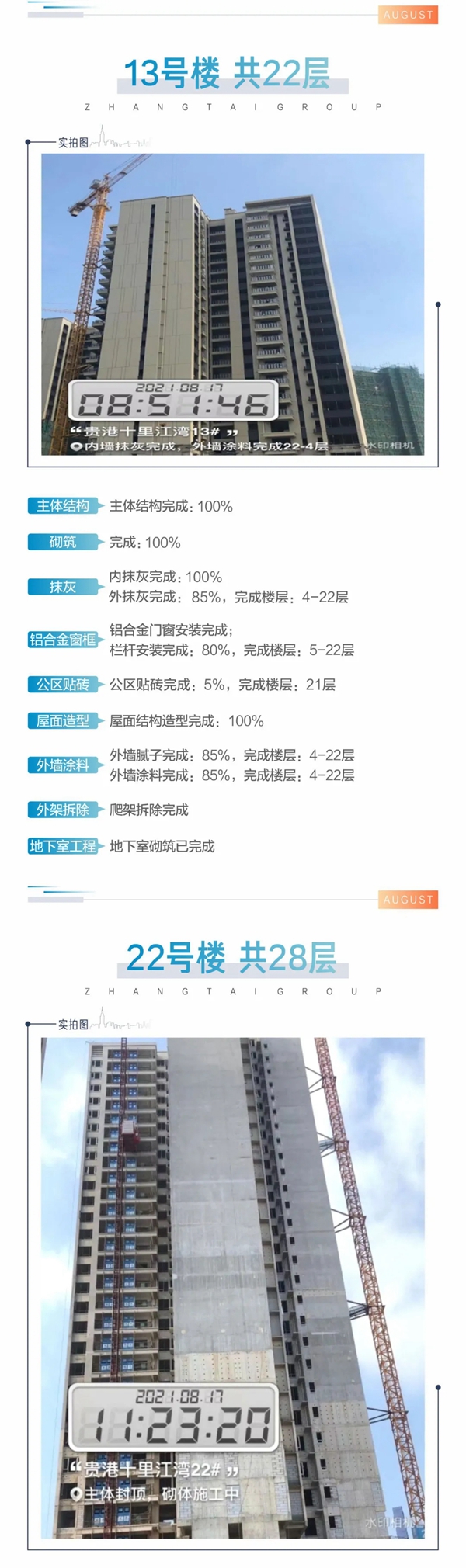 彰泰·十里江湾工程进度宣传