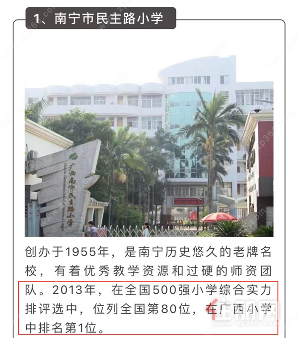 （数据源自“2013年中国**小学500强”榜单）