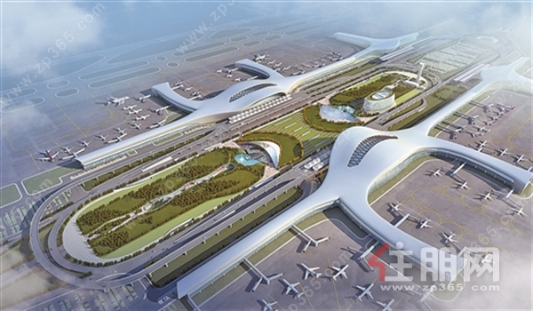 南宁国际空港综合交通枢纽工程项目效果图